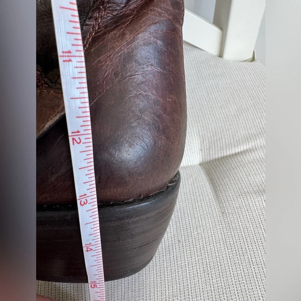 Manas Design Brown Leather Winter Boots Size 37 Made in Italy